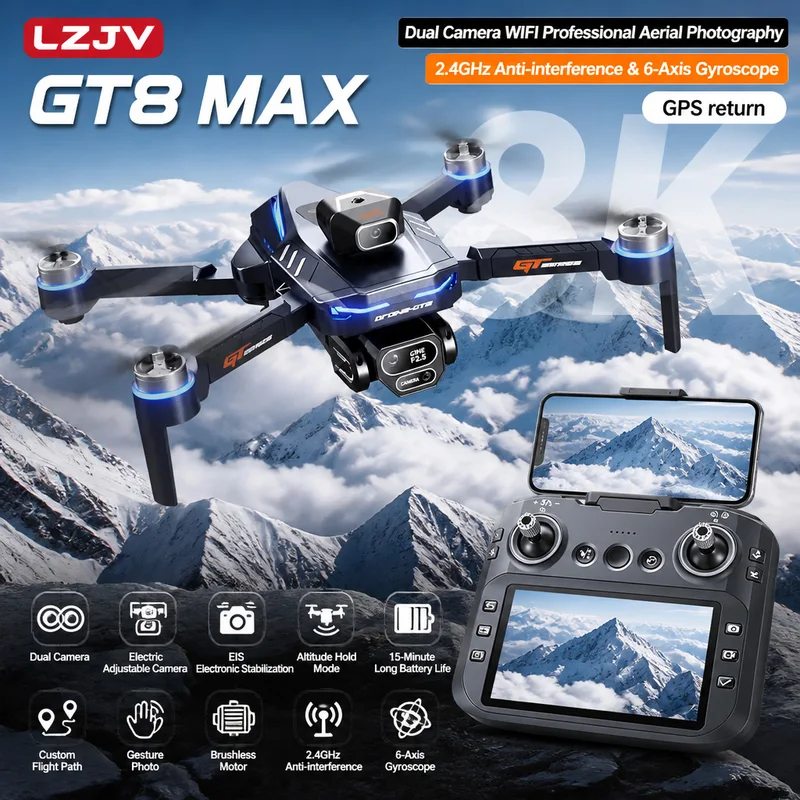 Drone Surveying - GT8 Max Katlanabilir Drone 8K HD