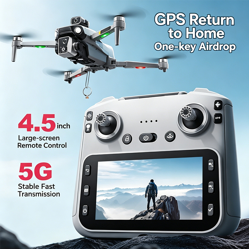 Drone Surveying - K19 MAX GPS Drone 4K Profesyonel