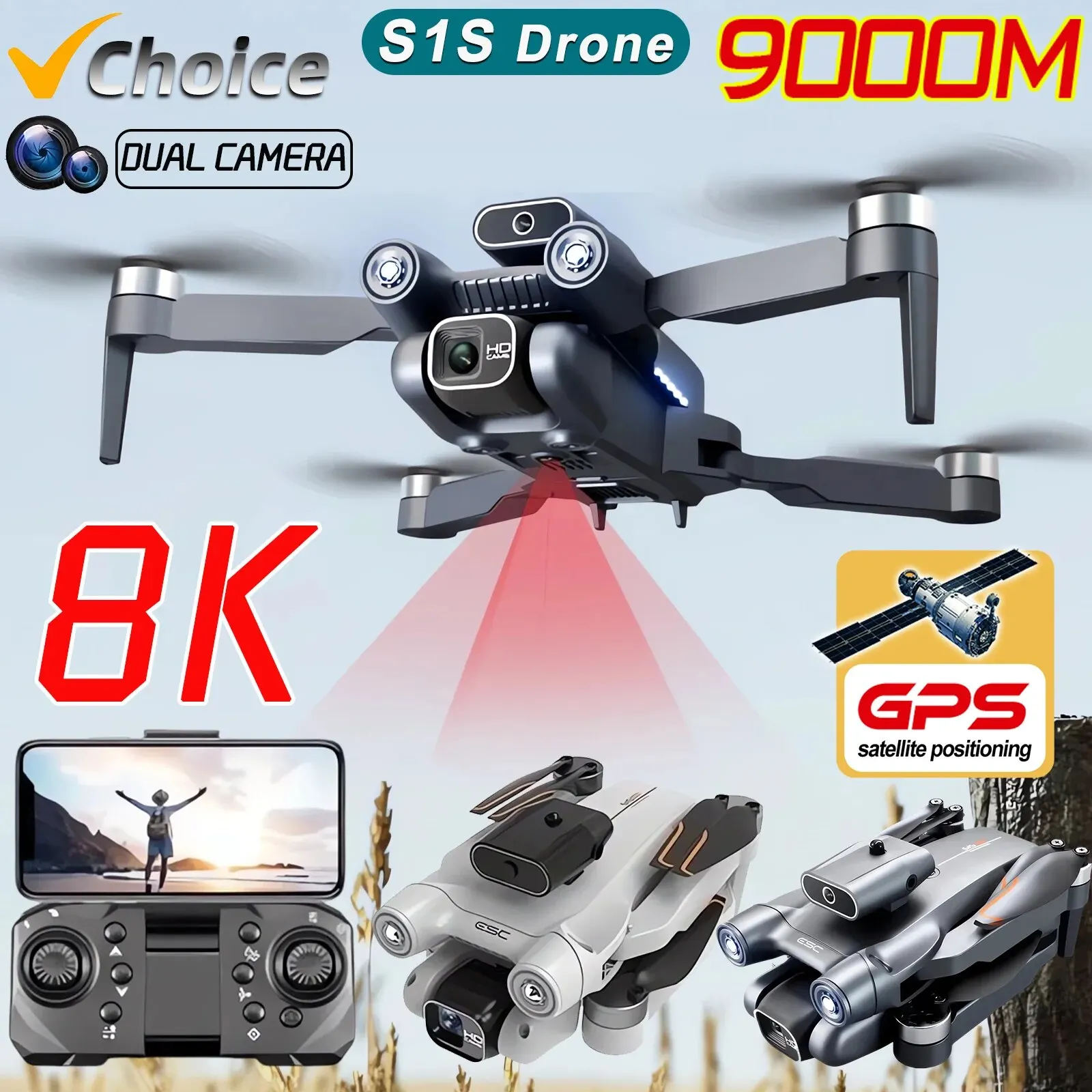 Yeni S1S 5G GPS Drone kamera 8 - Drone Cinematic incelemesi ve fiyatı