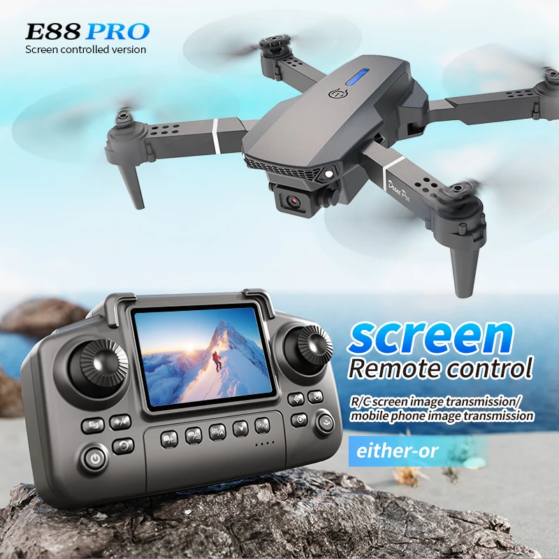 Profesyonel E88 PRO Drone, Ekr - Drone Cinematic incelemesi ve fiyatı