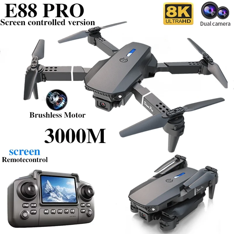 Profesyonel E88 PRO Drone, Ekr - Drone Cinematic incelemesi ve fiyatı