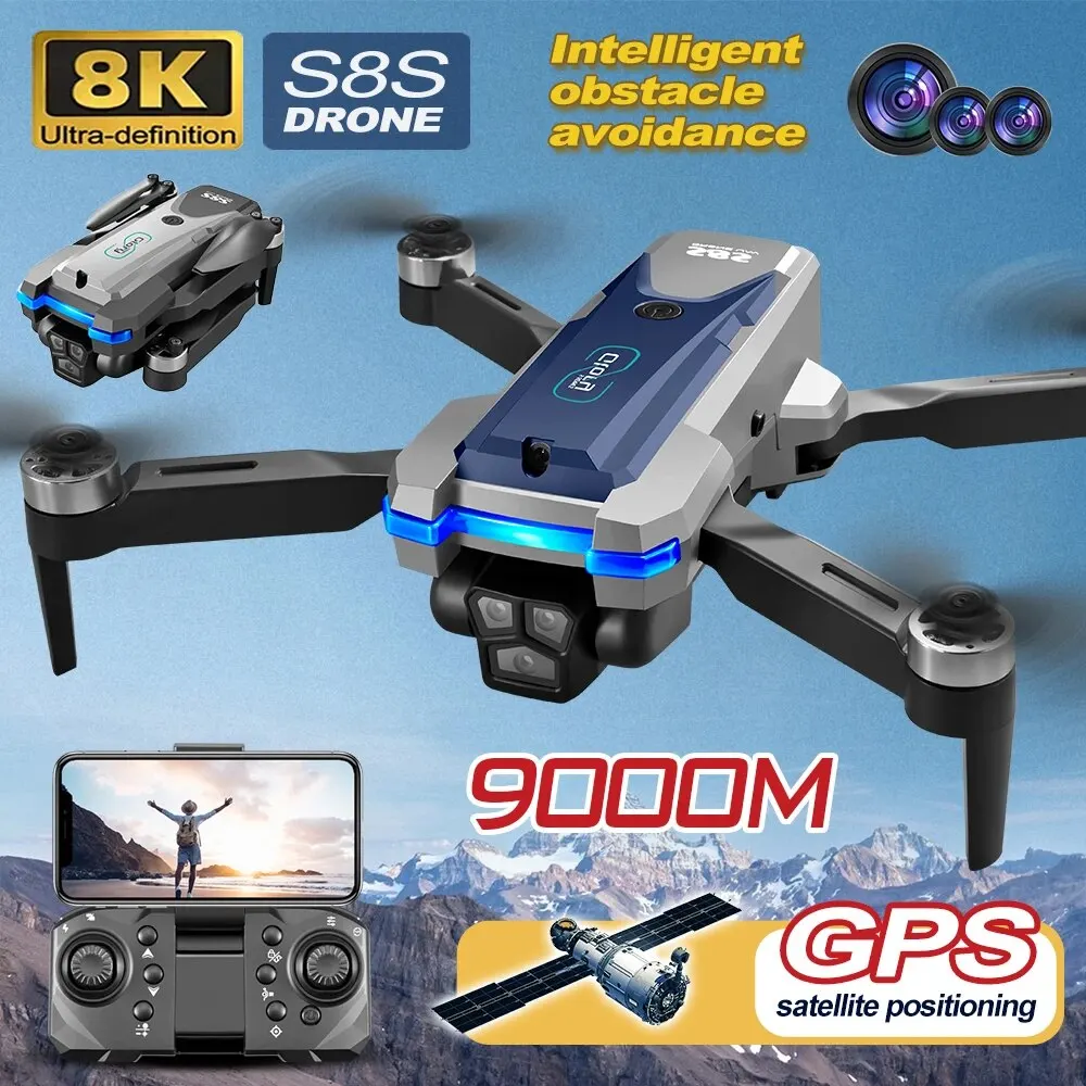 S8S GPS Drone 5G Wifi 8K HD çi - Drone Cinematic incelemesi ve fiyatı